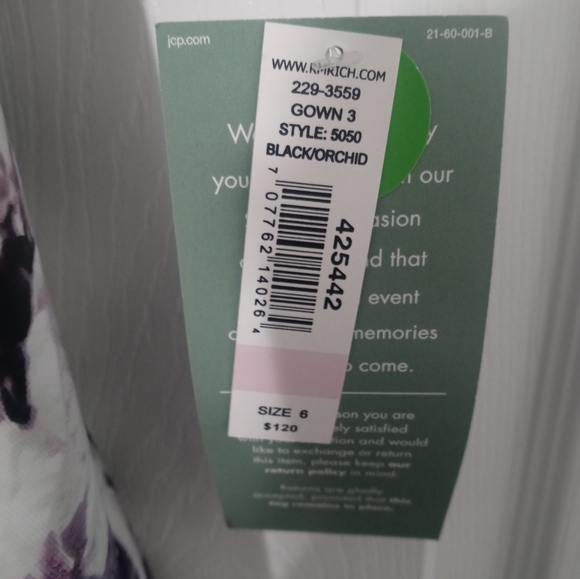 NWT floral hi-low 3/4 sleeve dress - Picture 5 of 7